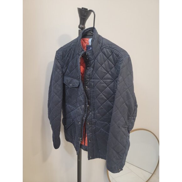 johnnie-O Other - Johnnie-O Navy Blue Weldon Antique Cotton Quilted Jacket Sz S Small